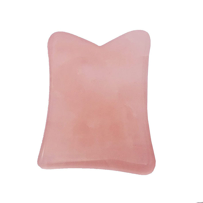 Función de elevación facial Rosa Cuarzo Jade Gua Sha Cristal Facial Roller Masaje Guasha Piedra para el Rejuvenecimiento Facial / Cuerpo