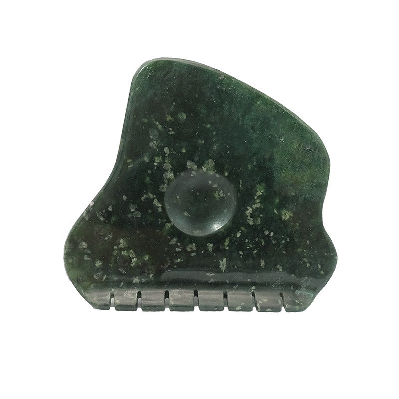 Piedra de Jade Natural Nanyang Negro-verde Guasha masaje de raspado Gua Sha para activar el Qi y el dragado de garantías