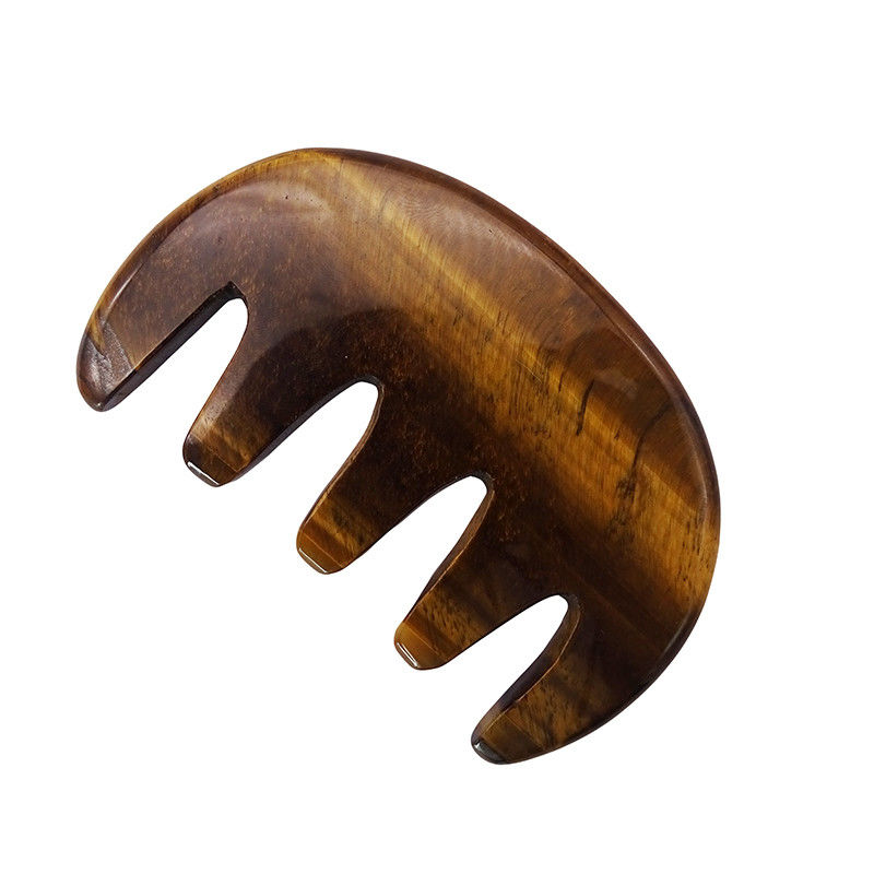 Logotipo personalizado Disponible Gua Sha Comb Herramienta de masaje para mejorar la circulación en la cara del cuero cabelludo