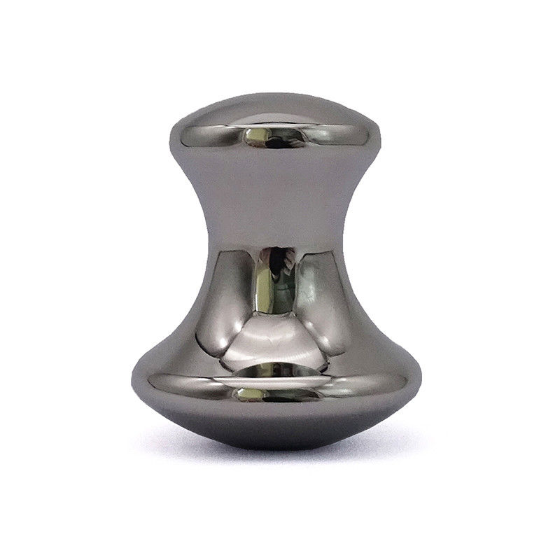 Piedra caliente de masaje con hongos de acero inoxidable Gua Sha 3.5 * 3.5 * 2.1 pulgadas Tamaño y eficacia