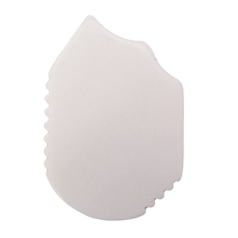 Logotipo personalizado Guasha Sha herramienta de masaje de jade blanco natural Guasha tabla para la cara Cuello Brazo espalda Cuerpo antiarrugas antienvejecimiento