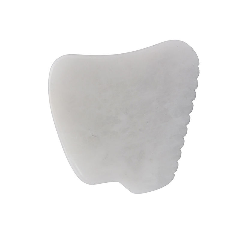 Función Musical Herramienta de masaje de Gua Sha de Jade Blanco para terapia SPA Pulida Pedra de Jade Natural Herramienta de masaje facial Guasha