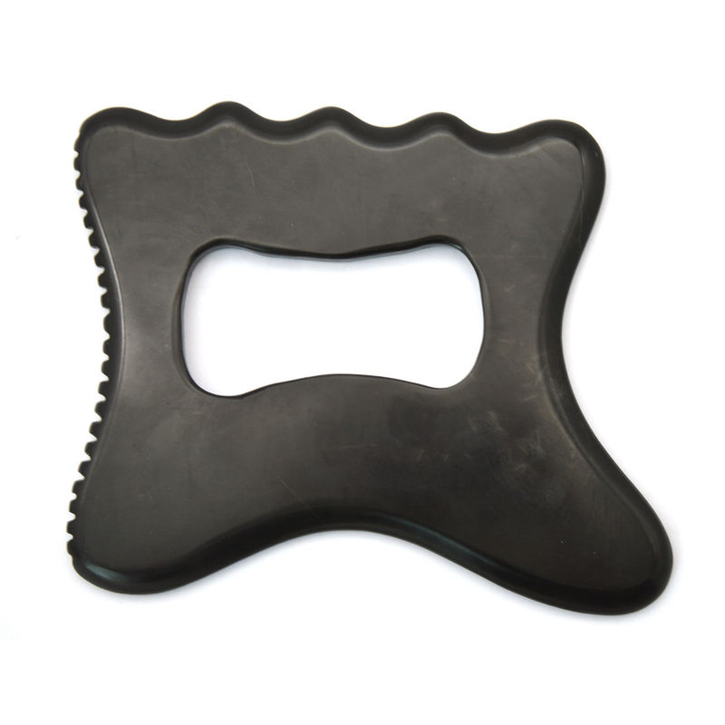 Herramienta profesional de masaje del cuerpo de piedra negra de Bian Gua Sha para cuidado personal de la salud y acupuntura