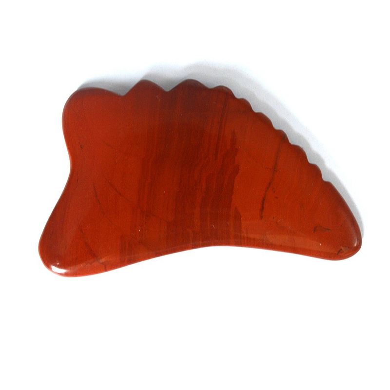 Martillo de masaje de jaspe rojo para SPA Acupuntura de cuerpo Pierna Facial Jade Guasha Masajista Junta Herramienta Gua Sha