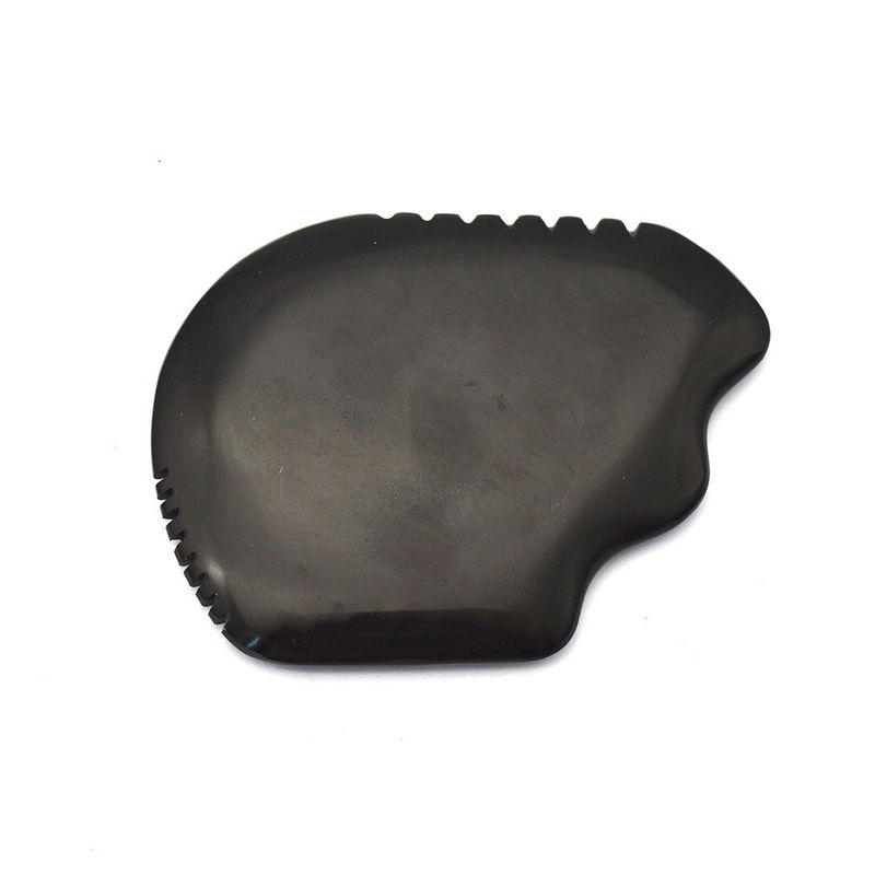 2024 Producto Piedra Bian Negro Facial Jade Guasha Gua Sha Scraping Herramienta de masaje para SPA Relajante Masaje Muscular Facial