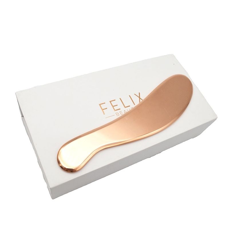 Guasha de cobre Terapia física Quiropráctica IAS TM Herramientas de Gua Sha metálicas en color rosa dorado para la movilización de tejidos blandos