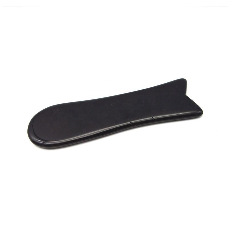 115 mm Obsidiano Negro Gua Sha Herramienta La solución definitiva anti envejecimiento y rejuvenecimiento facial