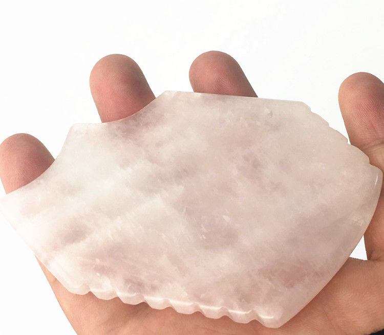 Área de masaje corporal Función musical Gua Sha raspador de piel Jade Cuarzo Rosa Masajeador facial con entrenamiento en el lugar