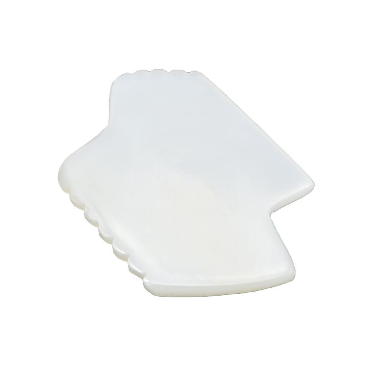 Disponible Logotipo Natural de Jade Blanco Gua Sha Tratamiento de raspado Guasha Herramientas para masaje corporal y facial con fisioterapia infrarroja