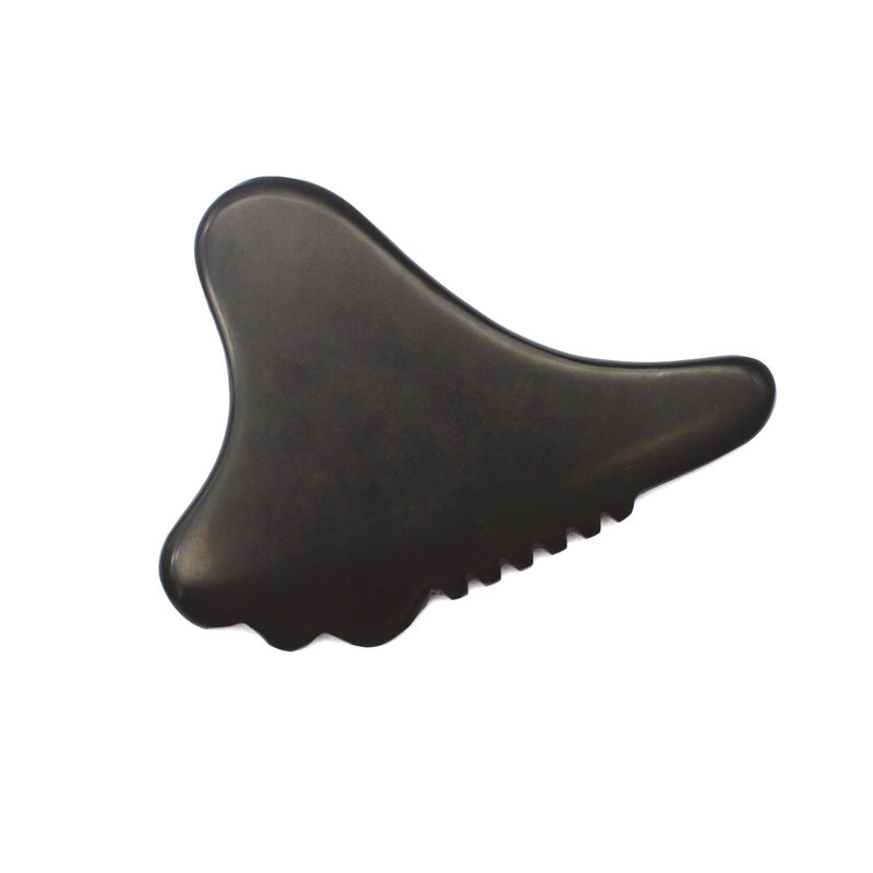 Área de masaje de cuerpo completo Auténtico negro Facial ecológico Gua Sha herramienta Masajista facial 105 * 77mm 114 * 74mm 2 piezas AKBS-030