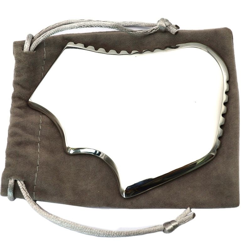Masajista de acero inoxidable Gua Sha Herramientas de masaje para cara y cuerpo 304L grado médico