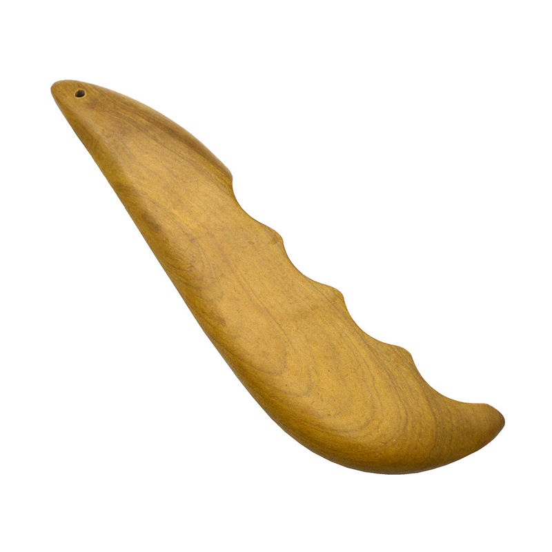 Masajeador de madera fragante Serie Gua Sha Tabla para la madera natural Guasha Scraper Tabla de borde liso para la cara