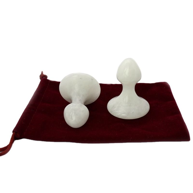 Logotipo personalizado de Jade Blanco Gua Sha herramienta de masaje para la cara y el cuello alivio del dolor piedra de masaje
