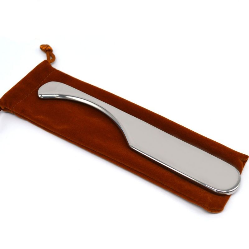 Función del masajeador corporal Acero inoxidable 304 Gua sha raspado Herramienta de masaje de metal Guasha Tableros SPA Tableros Herramienta de salud corporal