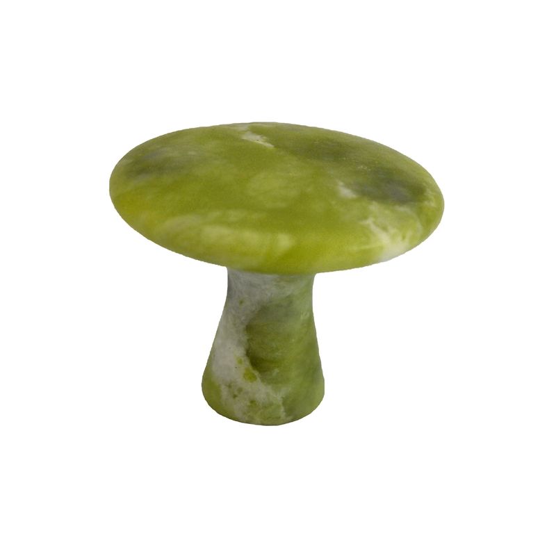 Piedra de masaje en forma de hongo verde para masaje de tejidos profundos y modo de masaje SPA relajante No abkgs-022